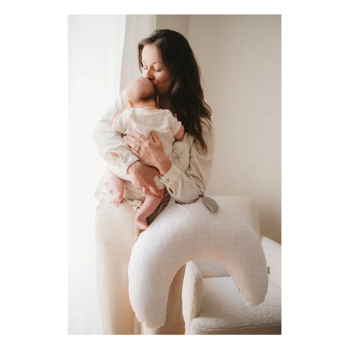 Coussin d'allaitement nomade | Blanc- Image produit n°10