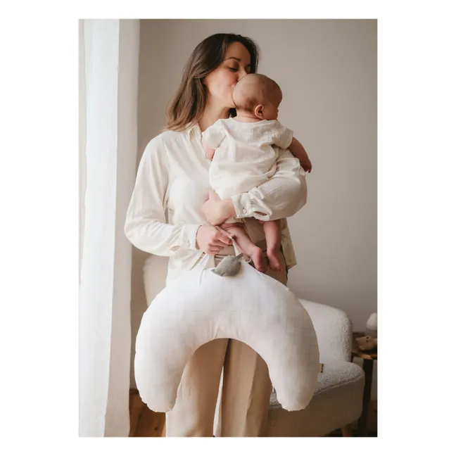 Coussin d'allaitement nomade | Blanc