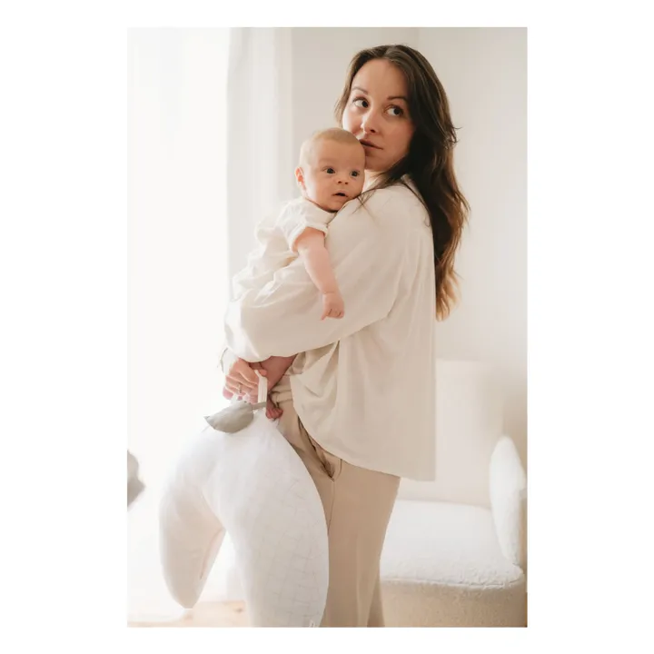 Coussin d'allaitement nomade | Blanc- Image produit n°8