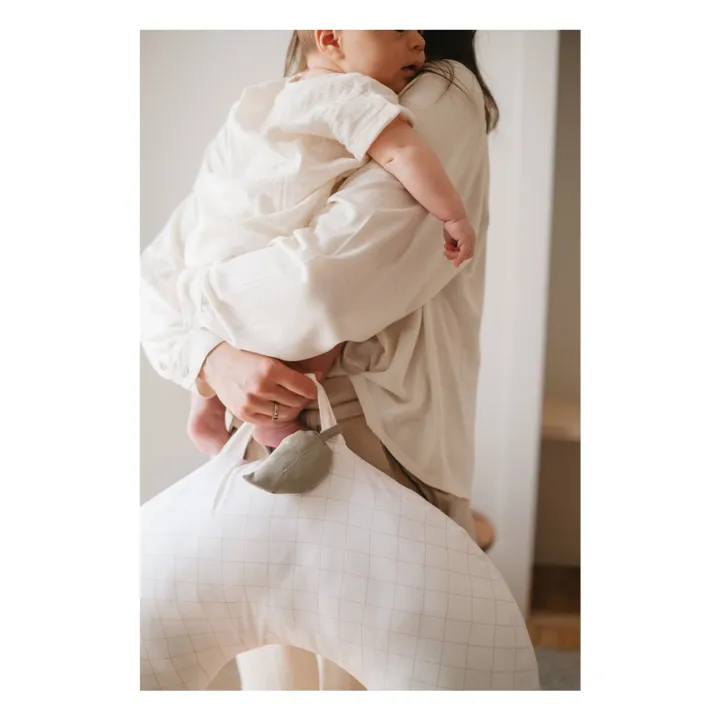 Coussin d'allaitement nomade | Blanc- Image produit n°7