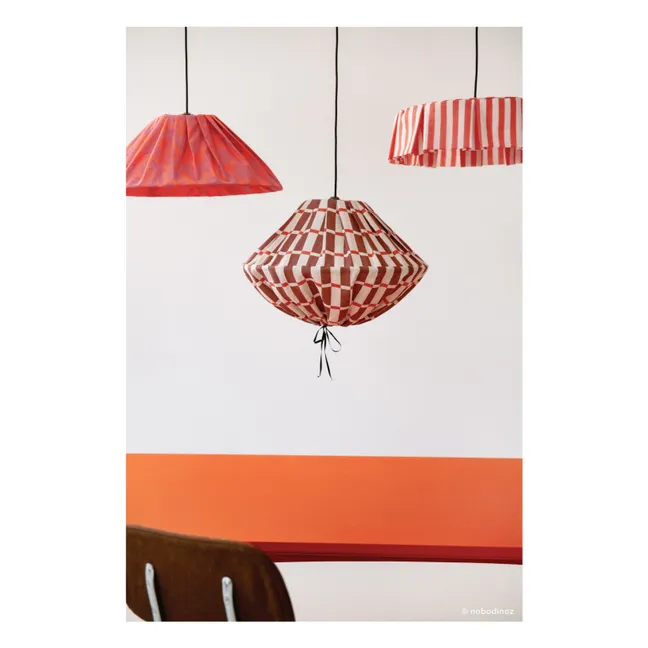 Ava Peonies lampshade | Red