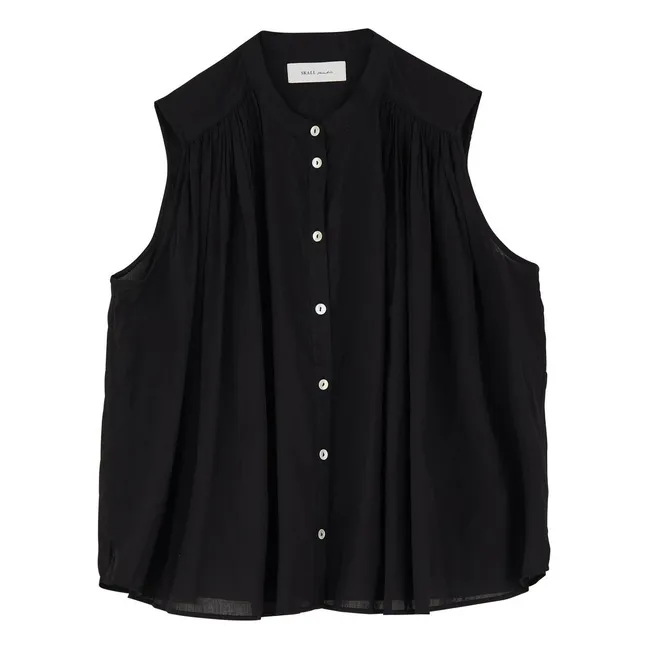Top Louise Coton Bio | Noir
