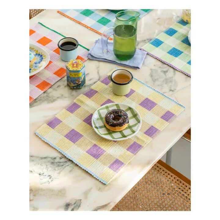 Set de table en coton bio | Jaune- Image produit n°1