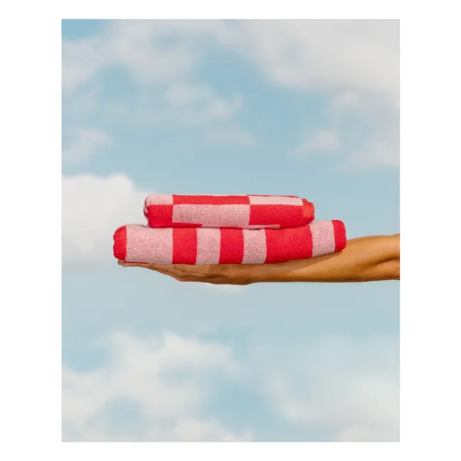 Serviette d'invité Poppy | Rouge