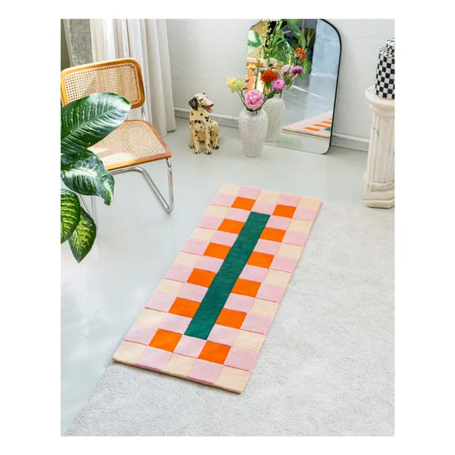 Teppich aus Rayuela-Wolle | Orange