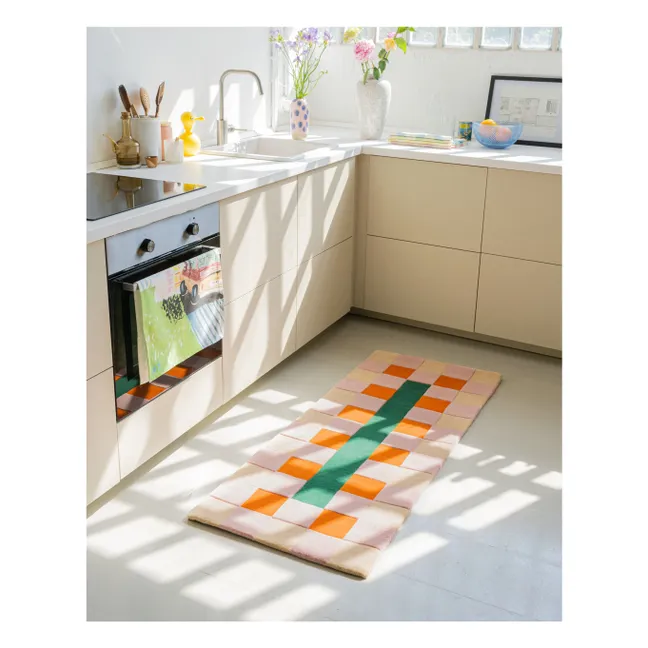 Teppich aus Rayuela-Wolle | Orange