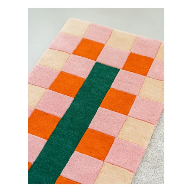 Teppich aus Rayuela-Wolle | Orange