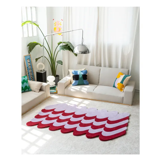 Pasto wool carpet | Burgundy