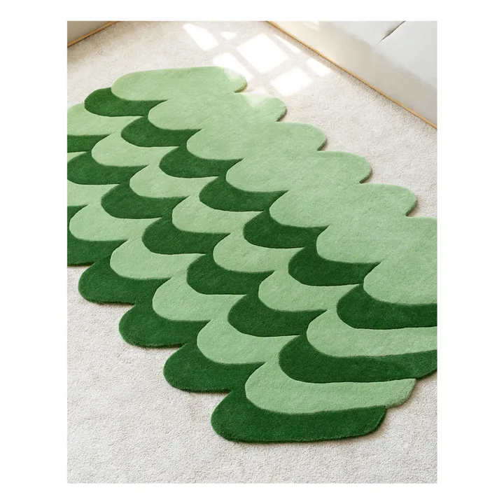 Pasto wool carpet | Green- Product image n°1