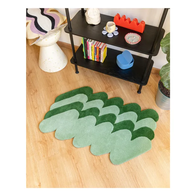 Alfombra de lana Pasto | Verde