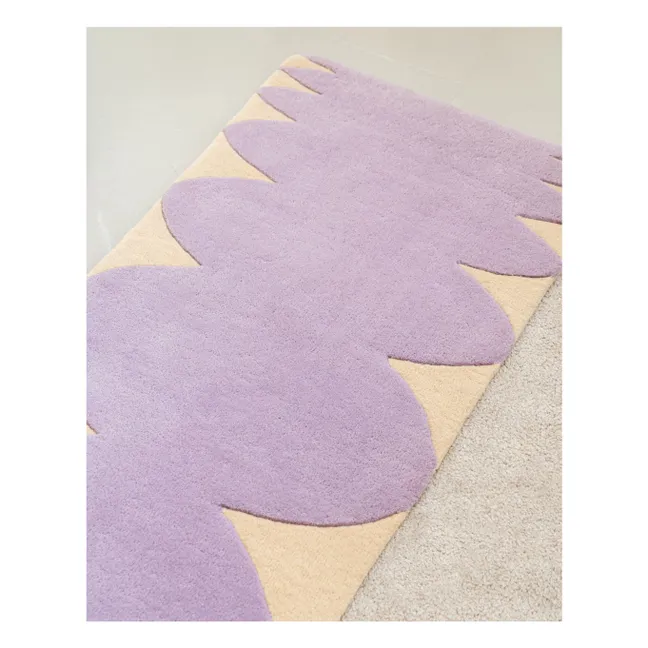 Bouncy wool rug | Lilac