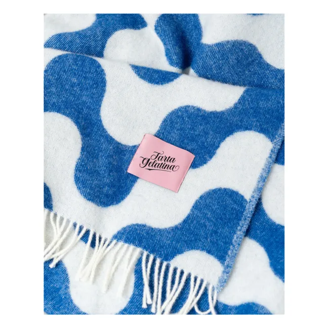 Plaid en laine Medusa | Bleu