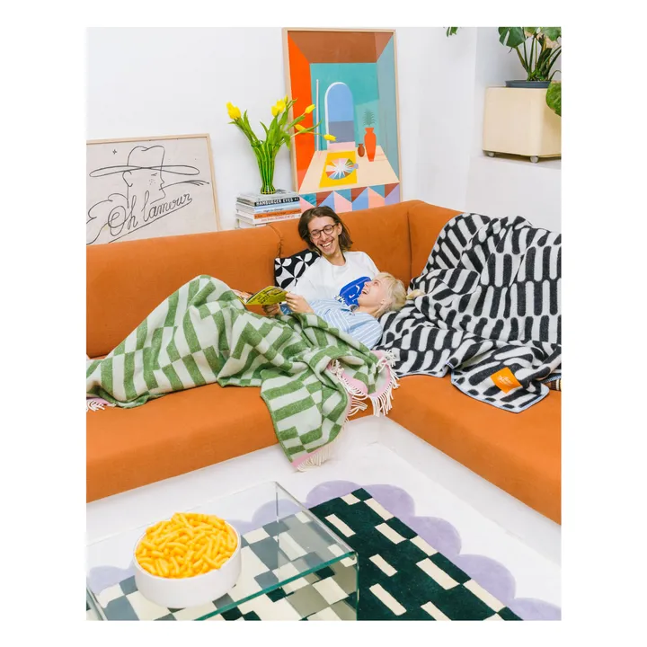 Campo wool throw | Green- Product image n°7