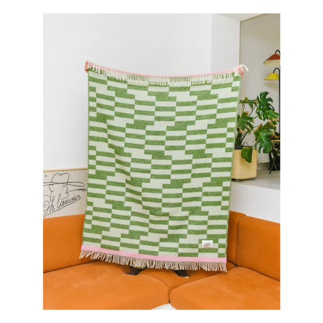 Campo wool throw | Green