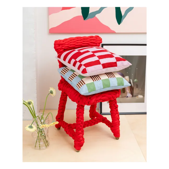 Cherry Soda cushion cover | Cherry red
