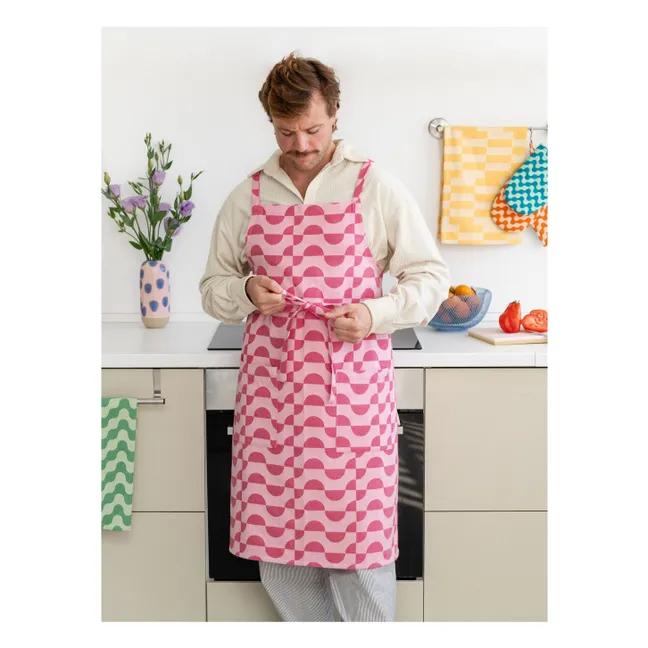 Delantal Cherry Flakes | Rosa