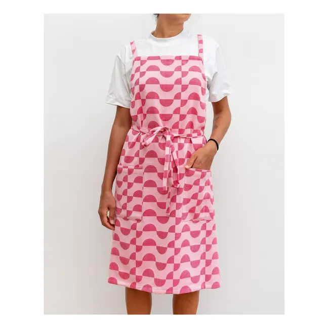 Delantal Cherry Flakes | Rosa