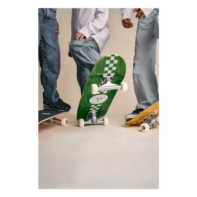 Skateboard Sunny Damier | Vert