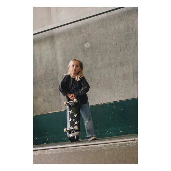 Skateboard Sunny Stars | Nero