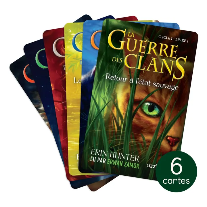 Cartes La Guerre des Clans, cycle I - Pack de 6- Image produit n°0