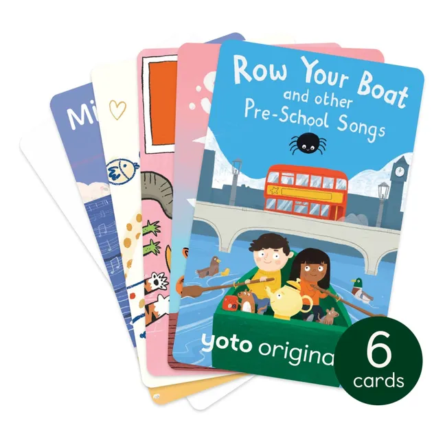 Pack de 6 tarjetas de inicio para niños pequeños