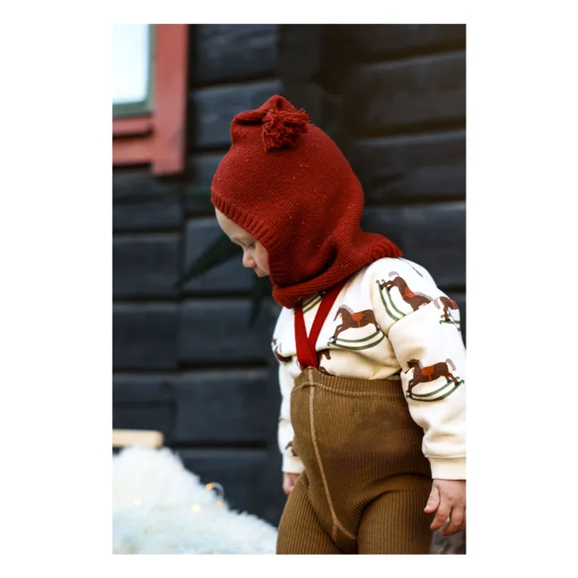 Xmas Strumpfhose aus Bio-Baumwolle | Olive