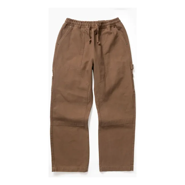 Pantalones de cocinero de algodón orgánico | Camel