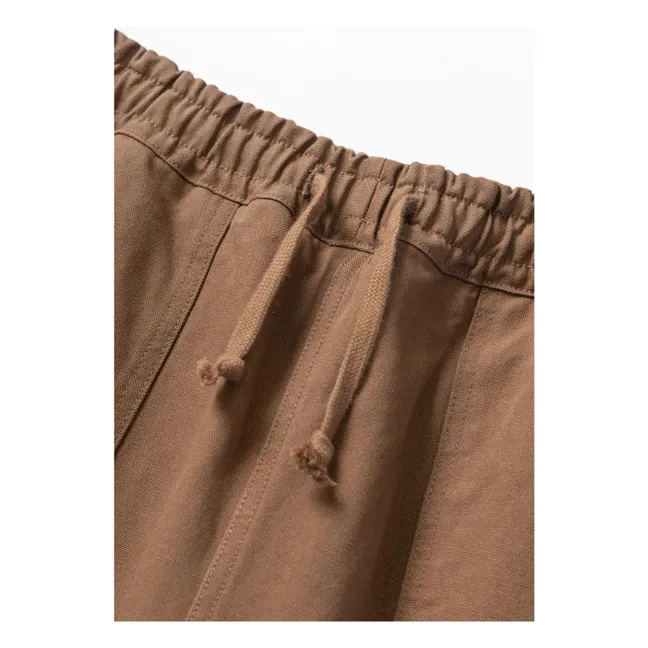 Pantalones de cocinero de algodón orgánico | Camel