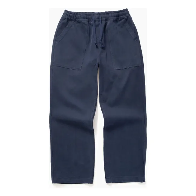 Pantalon Moleskin Chef Pants Coton Bio | Bleu foncé