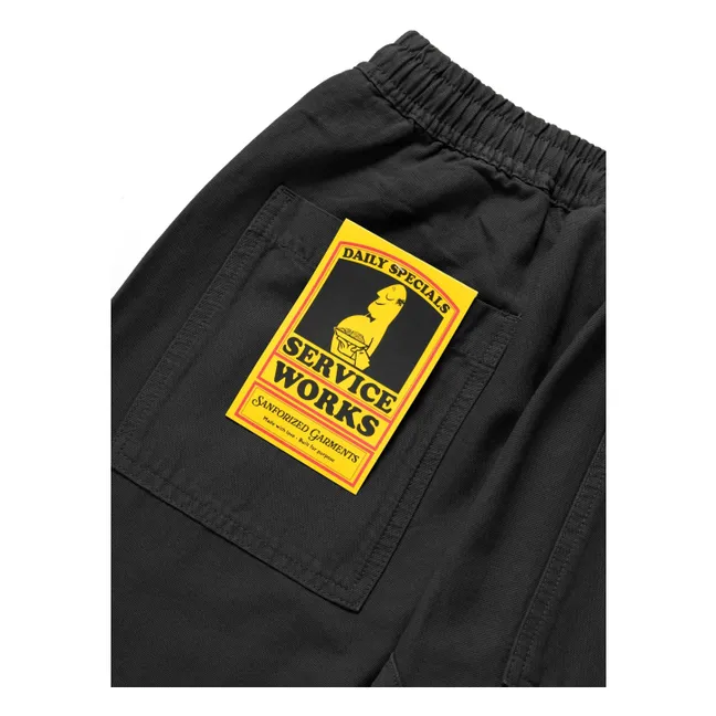Pantalon Moleskin Chef Pants Coton Bio | Noir foncé