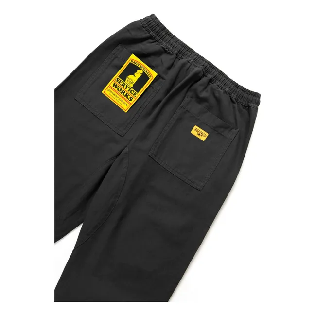 Pantalon Corduroy Chef Pants Coton Bio | Noir foncé
