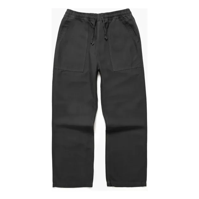 Moleskin Chef Pants Bio-Baumwolle | Noir foncé