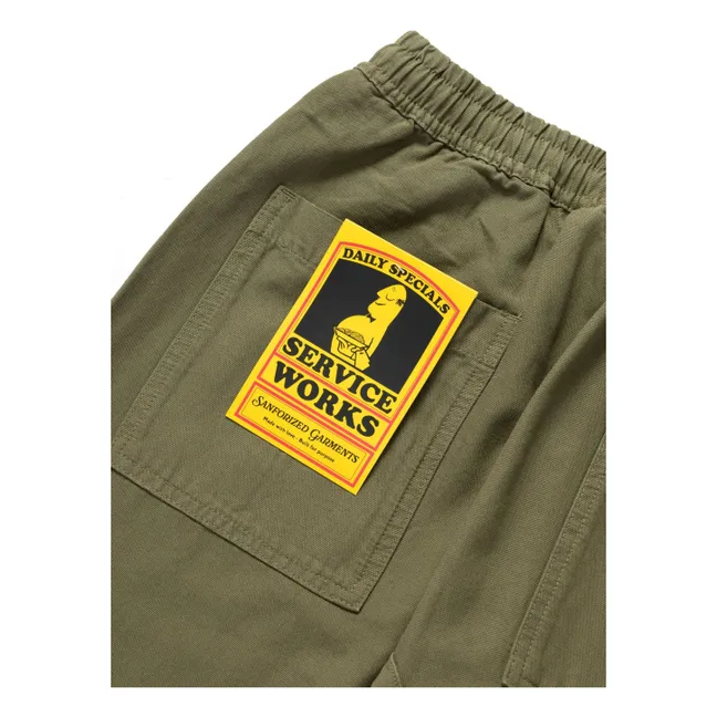 Pantalon Classic Chef Pants Coton Bio | Vert olive