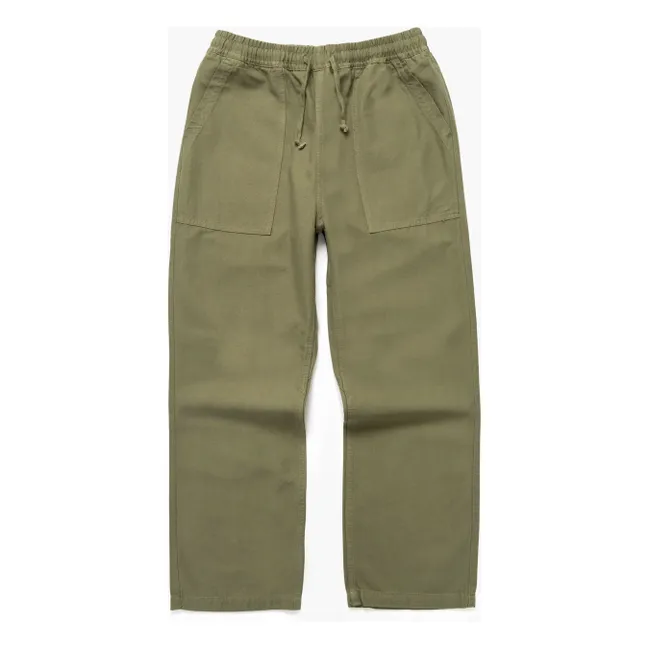 Classic Chef Pants Algodón orgánico | Verde oliva