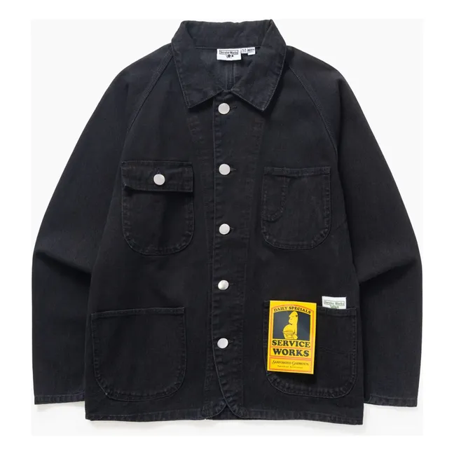 Tuta 2.0 Giacca di jeans in cotone organico | Noir foncé