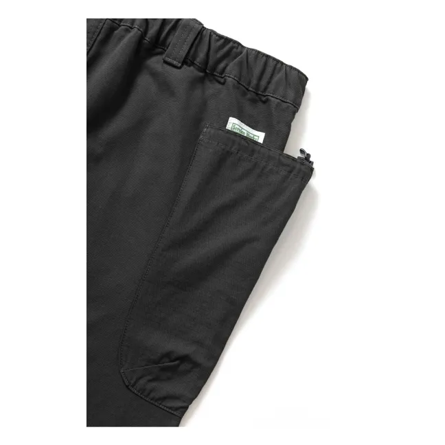 Pantalones de jardinero Algodón orgánico | Noir foncé