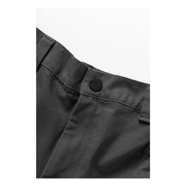 Pantalones de jardinero Algodón orgánico | Noir foncé