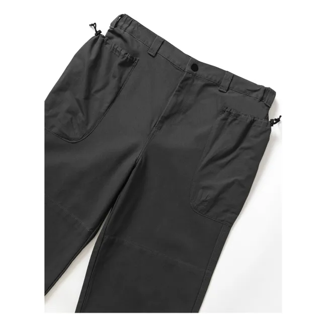 Gardener Pants Bio-Baumwolle | Noir foncé