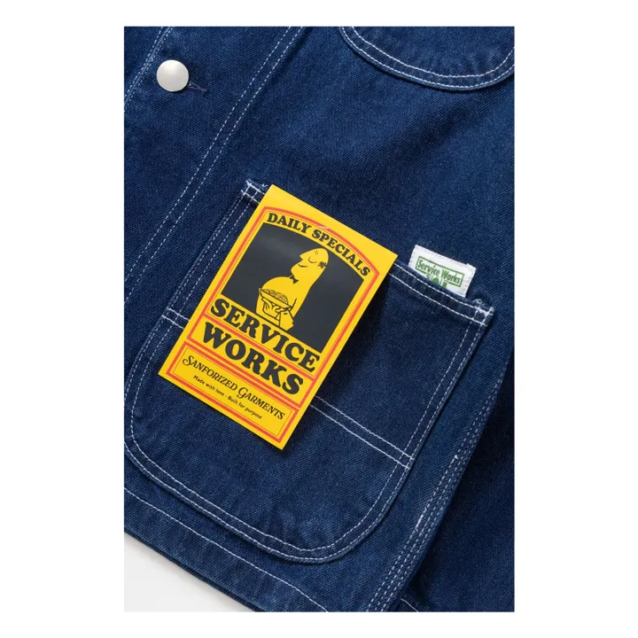 Veste Denim Coverall 2.0 Coton Bio | Bleu délavé- Image produit n°2