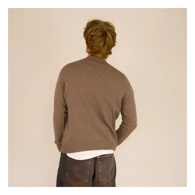 Pull Col Roulé Seamless Laine | Marron