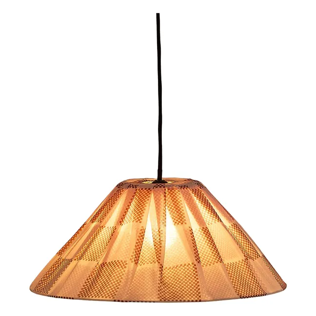 Ava Checks lampshade | Red