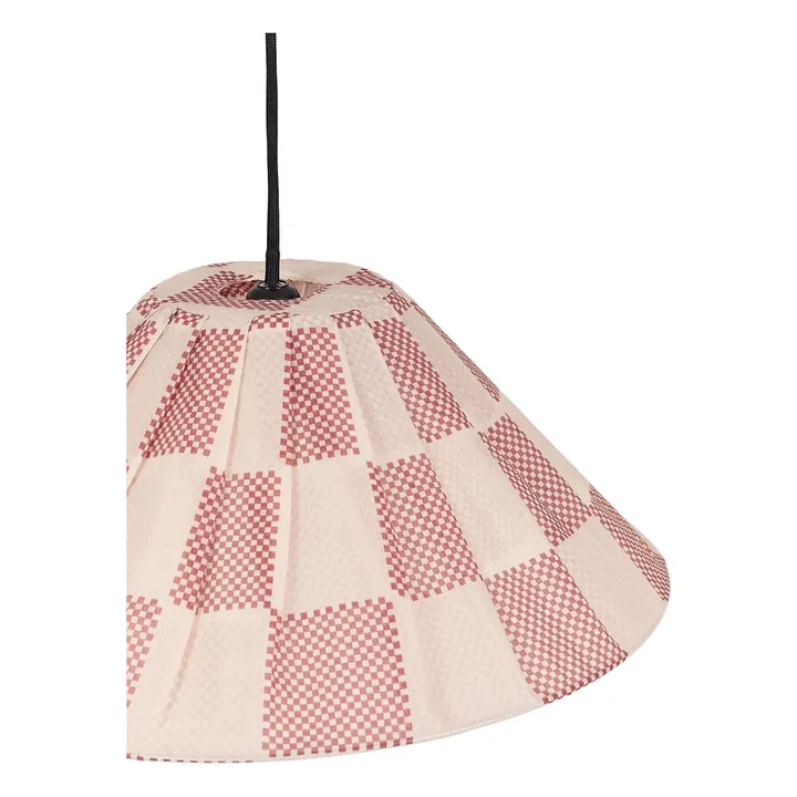 Abat-jour Ava Checks | Rouge- Image produit n°3