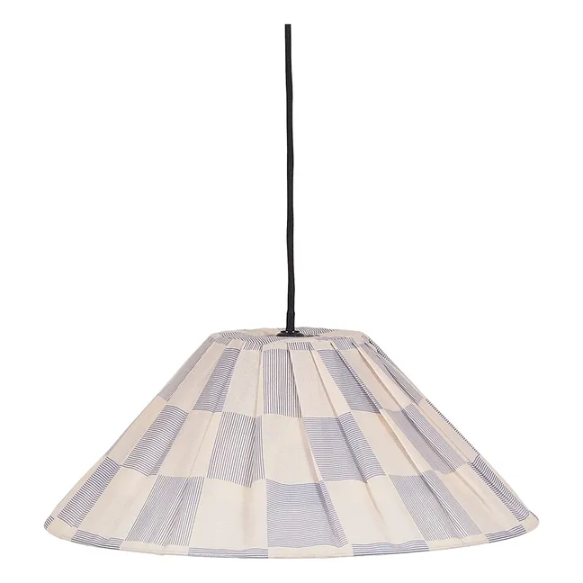 Abat-jour Ava Checks | Bleu