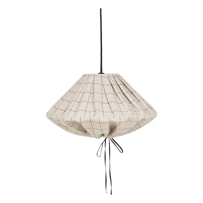 Lampenschirm Yumi Grid | Grau
