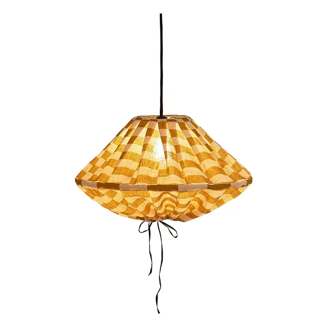 Abat-jour Yumi Tiles | Jaune moutarde