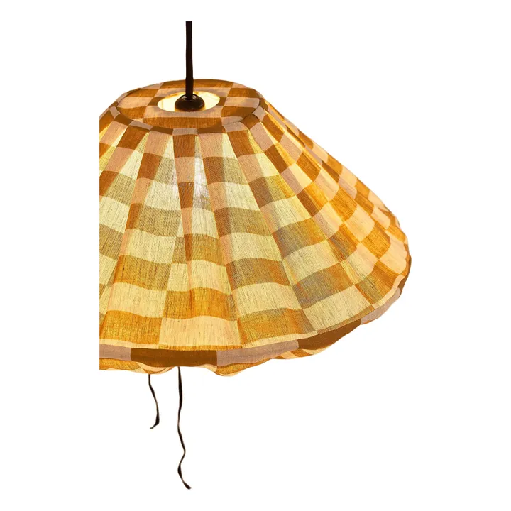 Abat-jour Yumi Tiles | Jaune moutarde- Image produit n°3