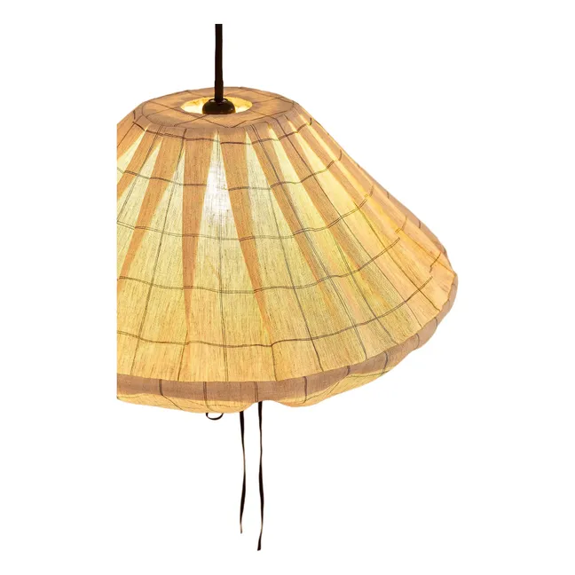 Lampenschirm Yumi Grid | Grau