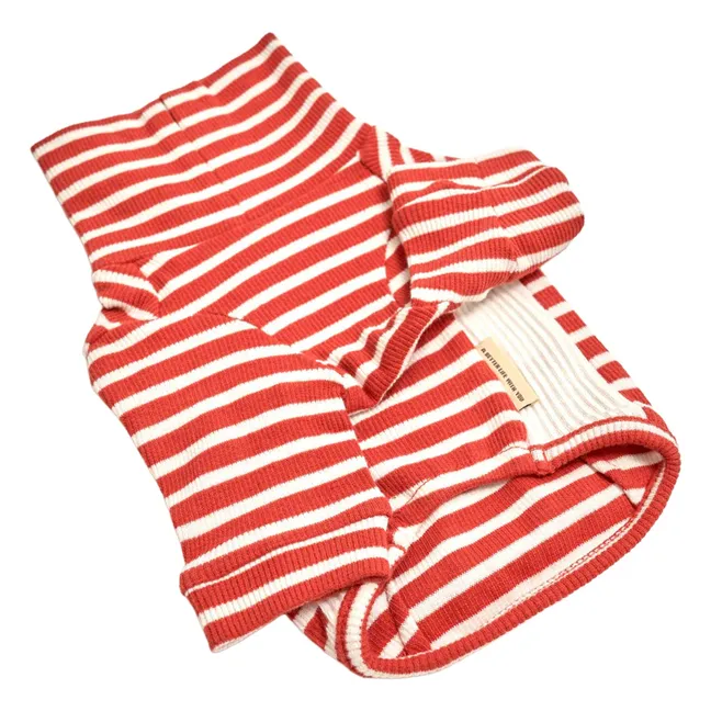 Pull rayé | Rouge