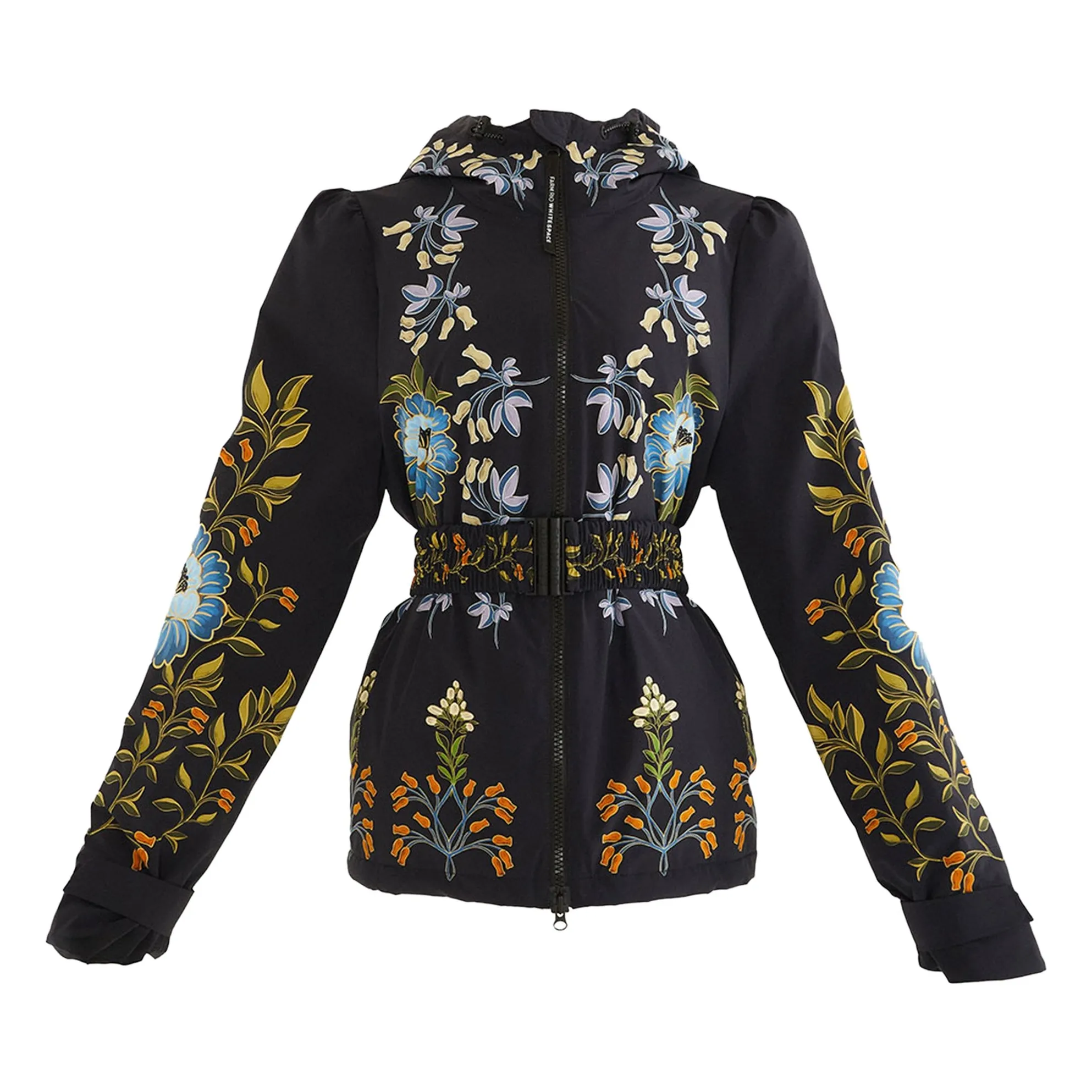 Farm Rio Black Winter Garden Recycled Fiber Ski Jacket