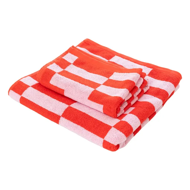 Serviette de bain Poppy | Rouge